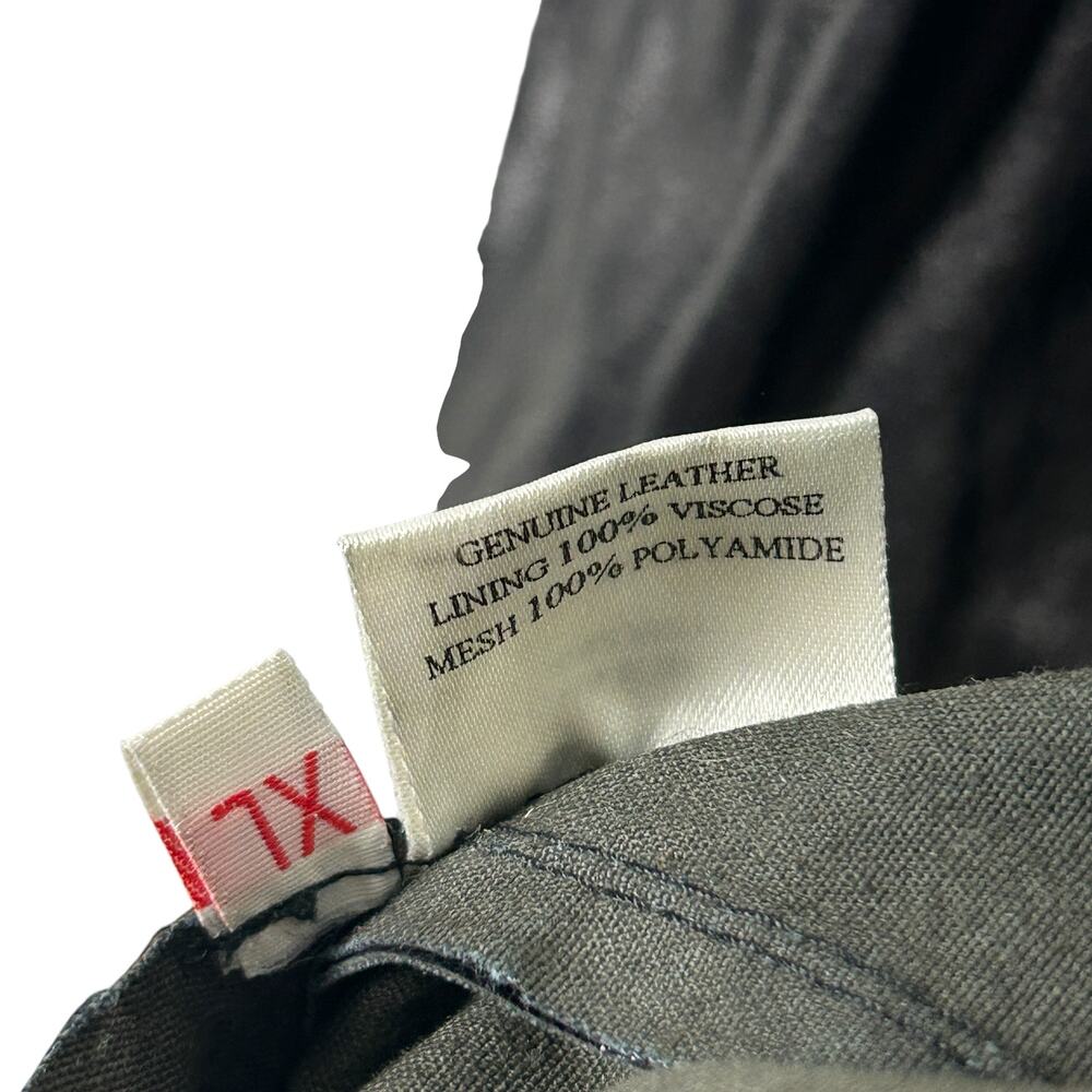 Cache Y2k Black Leather 90s Corset Front Zip Goth… - image 6